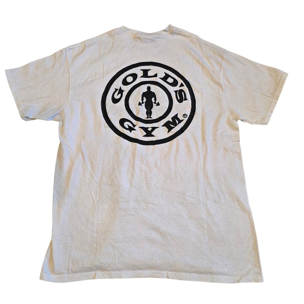 Golds Gym SoCal 35 Years Anniversary T Shirt White Large Delta Pro Weight